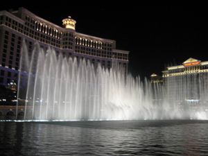 fountains of bellagio at Las Vegas Strip