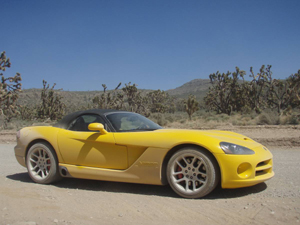 Dodge Viper rental on Las Vegas Strip, to Grand Canyon